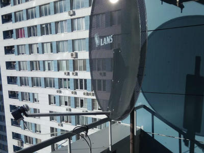 Установка спутниковой антенны Lans 1.2